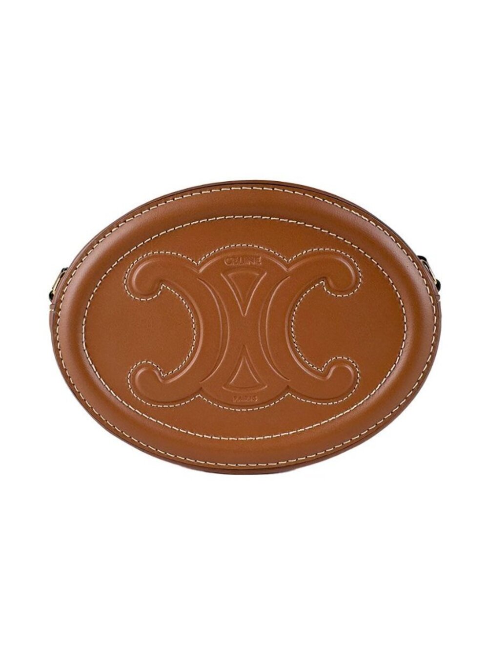 Celine Shoulder Bag Oval Purse Cuir Triomphe - Picture 3 of 12